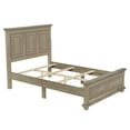 thumbnail image 4 of Traditional Town Style Platform Full Bed, Pine Platform Bed Frame with Headboard and Footboard, Vintage Bed with Legs and Grooved Panels Outlined, No Box Spring Needed, Stone Gray, 4 of 6