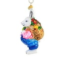 thumbnail image 3 of Traveling Easter Bunny - 1 Glass Ornament 5.5 Inch, Glass - Ornament Spring Buck Tooth 21401, 3 of 3