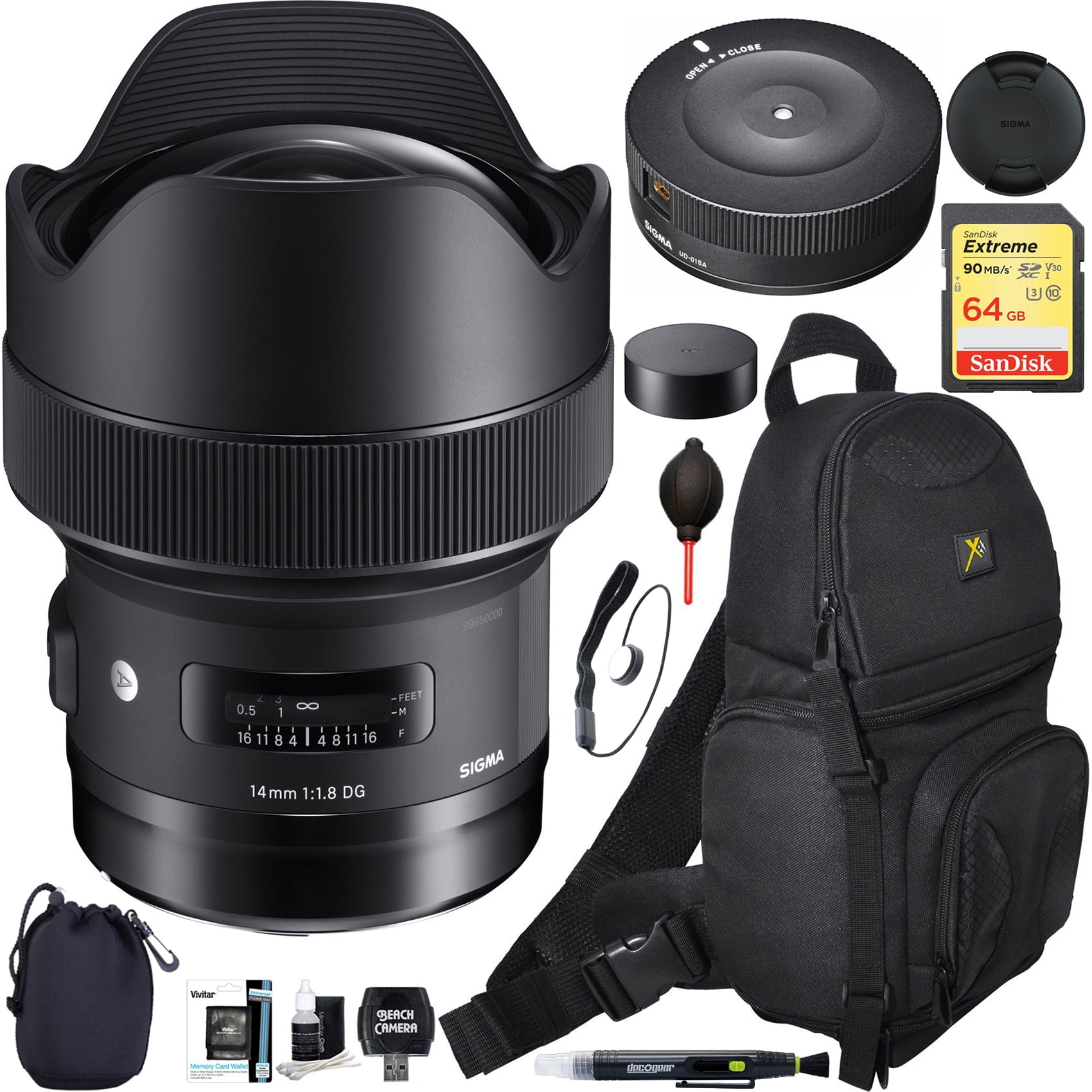Sigma 14mm F1.8 DG HSM Art Wide Angle Full Frame Lens for Canon EF