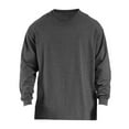 thumbnail image 2 of ZVNAΖH Mens Long Sleeve Undershirts, Solid Color Loose Fit Basic Tees Casual Crew Neck Pullover Tops Sizes M-XXL, 2 of 3