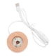 thumbnail image 1 of ColoMX Base de luz LED de pedestal de pantalla de madera Base de lámpara de bola de cristal Base de luz de carga USB, 1 of 8