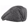 thumbnail image 4 of Herringbone Newsboy Caps Mens Tweed Flat Cap Youth Cabbie Beret Hats, 4 of 4