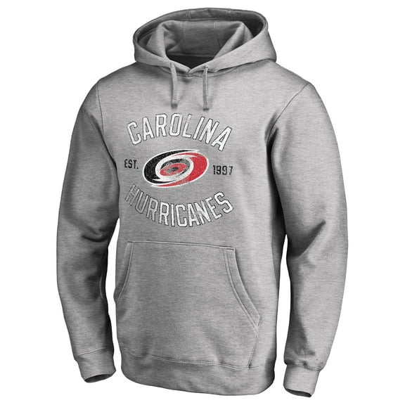Men's Ash Carolina Hurricanes Heritage Pullover Hoodie