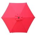 thumbnail image 2 of Maypex Outdoor Patio Umbrella, 7.5 Ft, Red, Weather Resistant, Steel Frame, Crank No Tilt, 2 of 4