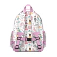 thumbnail image 3 of Fantasy Princess Pattern Backpack for School,Cute School Bag,Schoolbag with Adjustable Shoulder Straps & Padded Back,15.25"x11.5"x5.25", 3 of 5