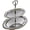 silver-2, variant on Hfppkn 2-Tier 304 Stainless Steel Cupcake Stand Fruit Dessert Tray for Party Wedding 28.2x19.9cm Silver