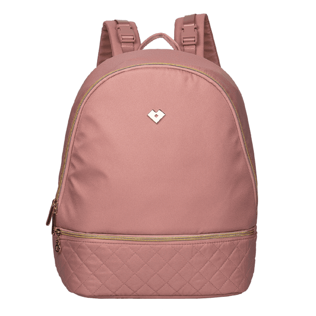 Mochila Pañalera de Bebé Moderna LuckyLy con Múltiples Compartimentos, Incluye Cambiador, Modelo Sandy rosa UNITALLA