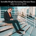 thumbnail image 6 of Cyiecw Men's Invisible Height Increasing Elevator Shoes Lace-up Fashion Casual Shoes 2.36 Inches Taller, 6 of 7