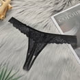 thumbnail image 4 of MuZeFu Lace G String Thongs for Women Sexy Underwear 2 Sets Of Women Lace Underwear Black+white, 4 of 9