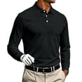 thumbnail image 6 of LWavelet Polo Shirts for Men Long Sleeve Golf Tennis Collared Shirt Moisture Wicking Dry Fit Performance Casual Polo Shirt, 6 of 7