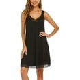 thumbnail image 2 of Camisón de encaje para mujer, camisón de encaje, lencería de jersey de algodón Xemadio CJWUS-4278, 2 of 7