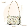 thumbnail image 3 of FORMRS Womens Shoulder Bag with Chain Strap Clutch Purse Cute Tote Handbag, Purple Birds Teapots, 3 of 7