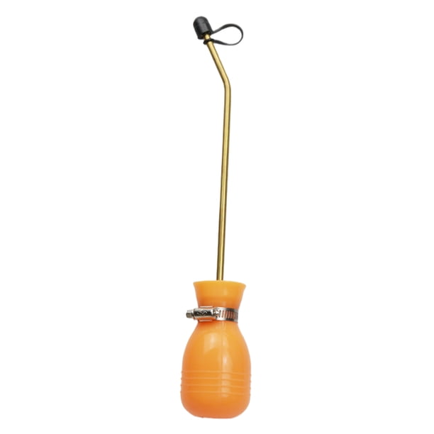 Yuarrent El dispensador de polvo de tubo de cobre para tratamiento de termitas, silicona, es más duradero, pulverizador de mano Jardín y Patio naranja