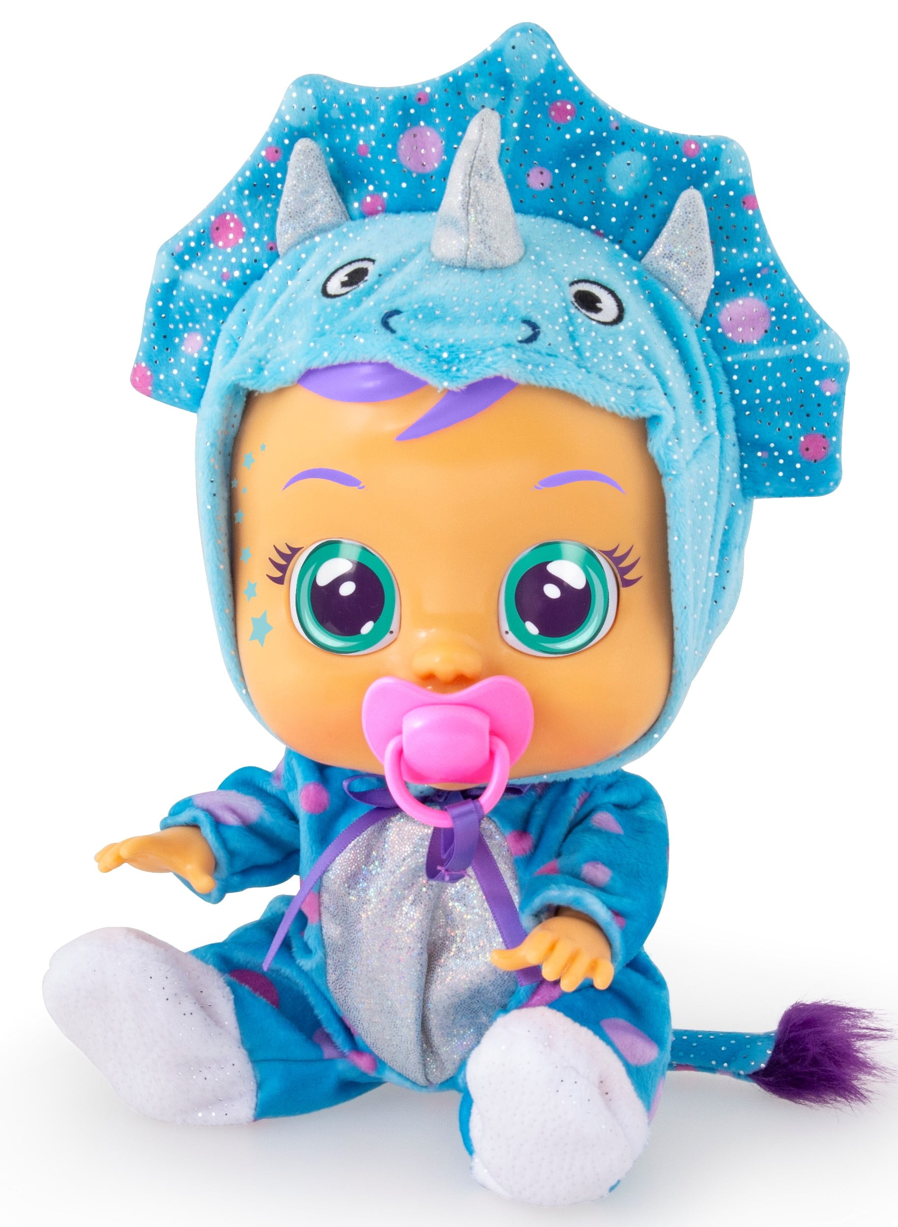 CRY BABIES Fantasy Tina The Blue DinosaurInteractive Baby Doll crying Real Te 