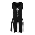 thumbnail image 3 of WILLBEST Robes Baddie pour Femmes, Robe Maxi Imprimée à Col Rond Rayé, 3 of 4
