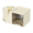 thumbnail image 1 of Organizador de papelería de escritorio, accesorios, caja de almacenamiento de suministros de arte, soporte de bolígrafo con rotación de 360 ​​grados, 1 of 8