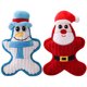 thumbnail image 5 of 2 piezas de juguete navideño para perros, muñeco de nieve creativo de Papá Noel, juguete para la dentición del perro, juguete chirriante para perros, 5 of 8