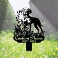 thumbnail image 5 of Handmadetneonsign Vizsla Memorial Metal With Stake, Vizsla Dog Metal Name Sign Stake, Dog Metal Stake Decor, 5 of 5