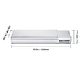 thumbnail image 4 of VEVOR Refrigerated Condiment Prep Station, 160 W Countertop Refrigerated Condiment Station, with 5 1/3 Pans & 4 1/6 Pans, 304 Stainless Body and PC Lid, Sandwich Prep Table with Stainless Guard, ETL, 4 of 9