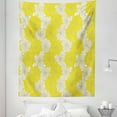 thumbnail image 1 of Yellow Flower Tapestry, Fresh Garden Pattern with 2 Shaded Motifs Lively Summer Pattern, Fabric Wall Hanging Decor for Bedroom Living Room Dorm, 5 Sizes, Yellow Cream, by Ambesonne, 1 of 1