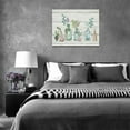 thumbnail image 4 of Farmhouse Bathroom Botanical Flower Wall Art Floral Bathroom Pictures Wall Decor Bottles and Plants Canvas Prints Framed Modern Painting Artwork for Kitchen Bedroom Living Room Office 16"x12", 4 of 6