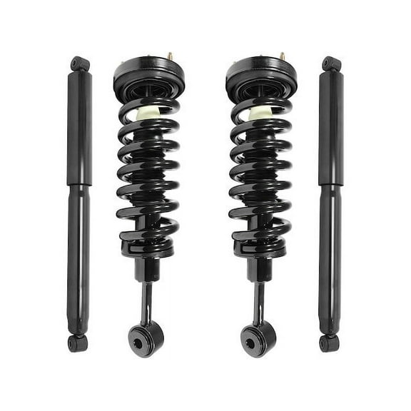 Front and Rear Suspension Strut and Shock Absorber Assembly Kit - Compatible with 2006 - 2008 Lincoln Mark LT 4WD 2007