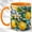 Orange, variant on Ocean Lemon Coffee Mug, Coastal Fruit Mug, Ceramic 11 oz