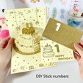 thumbnail image 5 of 3D Birthday Card Birthday Invitation Happy Birthday Card with Envelope for Women Men Husband Wife Children Anniversaries, 5 of 8