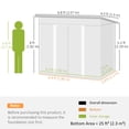 thumbnail image 3 of Outsunny Outdoor Storage Shed, Garden Shed with Lockable Doors, Black, 3 of 9