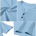 thumbnail image 7 of Mens Henley Shirts Short Sleeve Waffle Casual Tees Summer Athletic Work Gym T Shirts, XL, 7 of 7