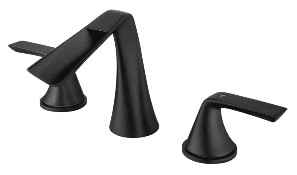 TwoHandle Widespread Bathroom Faucet Black Bathroom Faucet 8 Inch 3