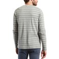 thumbnail image 2 of Knowledge Cotton Apparel Mens Striped Organic Cotton Sweatshirt XX-Large Gray, 2 of 3