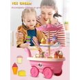 thumbnail image 1 of Mini Ice Cream Truck - Pretend Play Food Set With Ice Cream Stand, Suitable For Children 3 Years And Above, 1 of 5