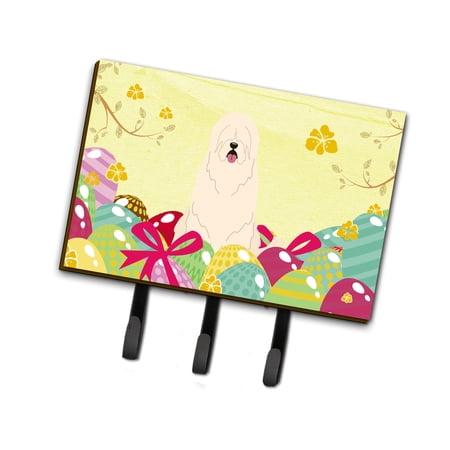 Carolines Treasures BB6024TH68 Easter Eggs South Russian Sheepdog Leash or Key Holder Triple multicolor