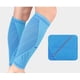 thumbnail image 1 of KAKOWELY 2 pares de mangas de compresión para pantorrillas, para hombres y mujeres, sin pies, para varices, lactancia, embarazo, correr, color azul, 1 of 4