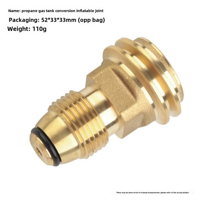 Propane Tank Adapter for Outdoor Camping Stoves - Portable Gas Cylinder Conversion Connector with Durable Construction, Easy Installation, and Compact Design for North American Camping, Hiking, and