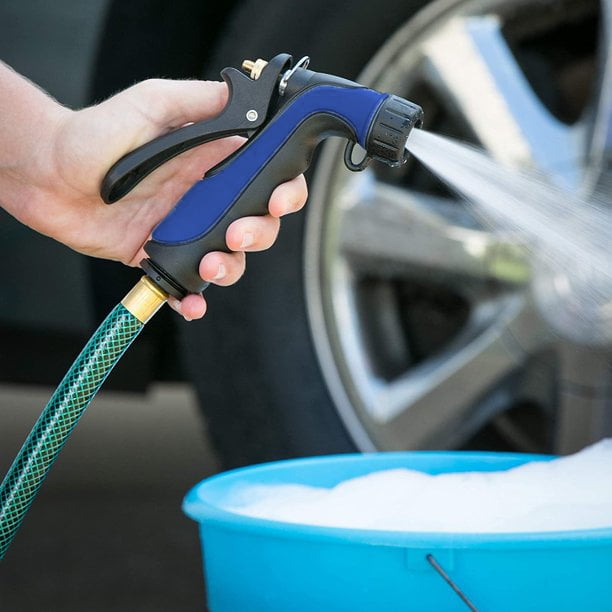 Auto Drive Plastic Car Wash Water Hose Nozzle Rear Trigger Universal  Connection Heavy Duty TPU