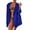 Blue, variant on Vedolay Blazer jacket Women's Casual Office Blazer Jackets Fashion Front Open with Pockets,Purple XL