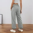 thumbnail image 5 of DuoJiaJ Women's High-Waisted Sweatpants with Pockets Loose Lounge Pants Gray M, 5 of 5