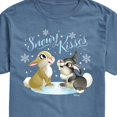 thumbnail image 2 of Disney Bambi - Christmas - Snowy Bunny Kisses - Men's Short Sleeve Graphic T-Shirt, 2 of 5