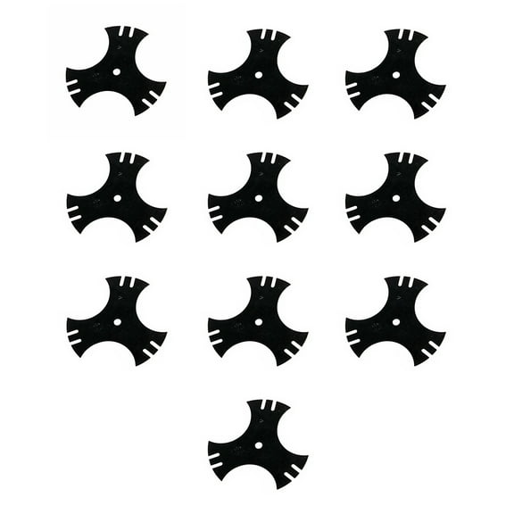 RAParts Set of 10 Edger Blade 9"x9" Fits Troy-Bilt TB554 TEB515 781-0748