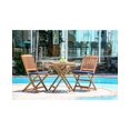 thumbnail image 2 of Living Essentials WP3BBW2301 Bistro Set with Square Table & Two Folding Chairs - 3 Piece, 2 of 2