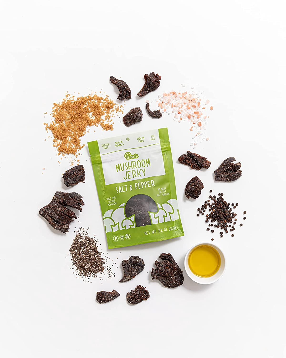 JERKY MUSHRM SALT PEPPER Pack of 6