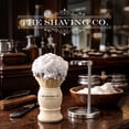 thumbnail image 4 of Kit The Shaving Co Brocha Afeitar Color Marfil Y Base Acero, 4 of 9