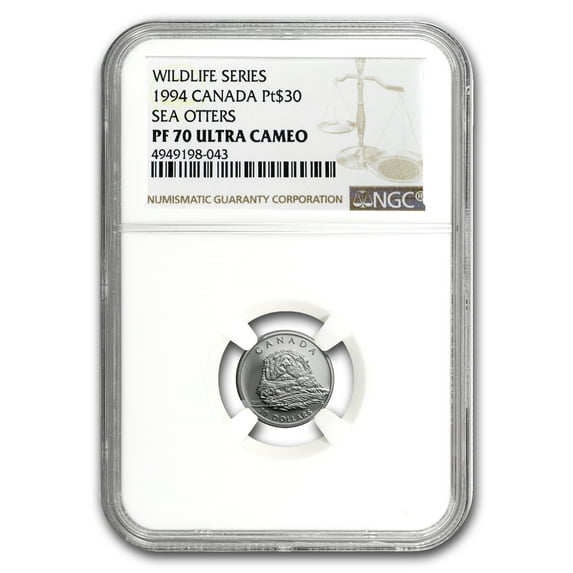 1994 Canada 1/10 oz Proof Platinum $30 Sea Otter PF-70 NGC