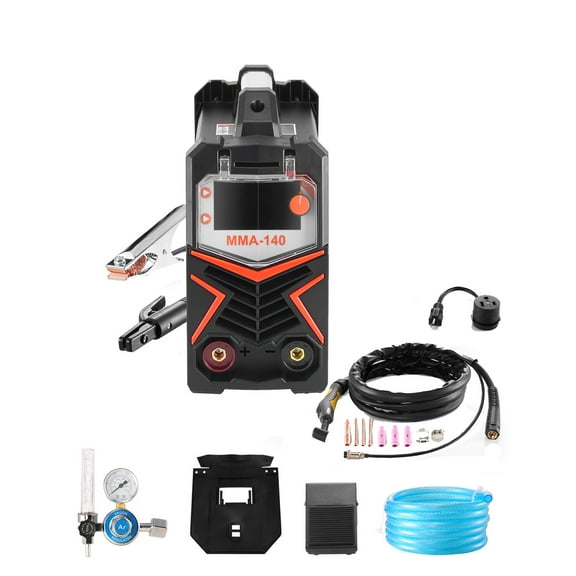 KFFKFF TIG Welder, 225A 6-Function Aluminum Welding Machine (Large LED Display)- AC TIG/DC TIG/AC Pulse TIG/DC Pulse TIG/Spot TIG/MMA(Stick), 110&220V Dual Voltage Welding Device with IGBT Inverter