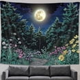 thumbnail image 2 of Gojian Fantasy Forest Tree Butterfly Wall Hanging, Fairy Magical Enchanted Jungle Waterfall Mushroom Tapestry for Bedroom Living Room, 2 of 6