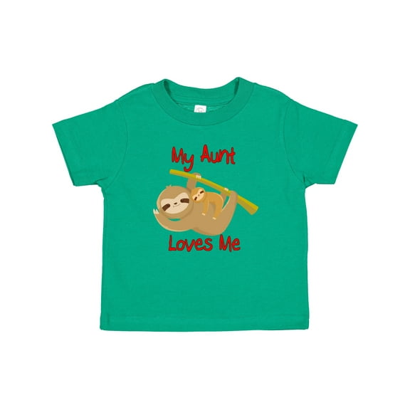 Inktastic My Aunt Loves Me Sloth Boys or Girls Baby T-Shirt