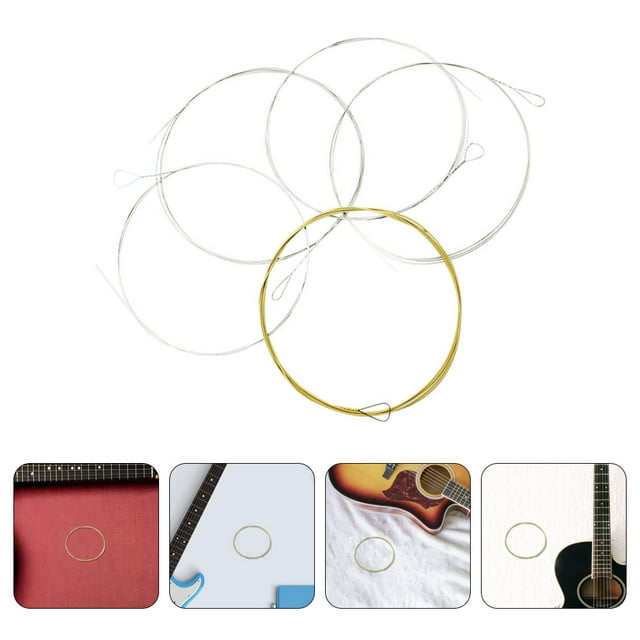 CRAFTHROU 2Jgo Cuerdas Para Instrumento Banjo 5 Cuerdas Acero Inoxidable Con Acabado Para Máximo Confort
