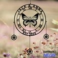 thumbnail image 2 of Handmadetneonsign Anniversary Gift Wind Chimes, Custom Butterfly Clock Metal Wind Chimes with Name 140342, 2 of 4
